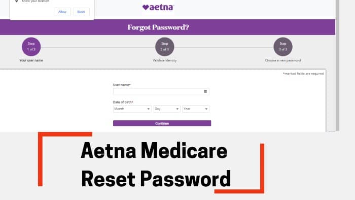 Aetna-Medicare-Reset-Password